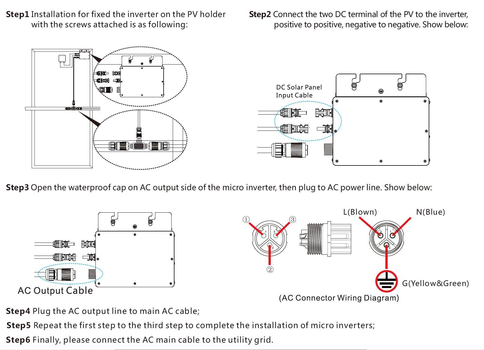 China On Grid Connected Micro Solar Power Inverter 400 Watt