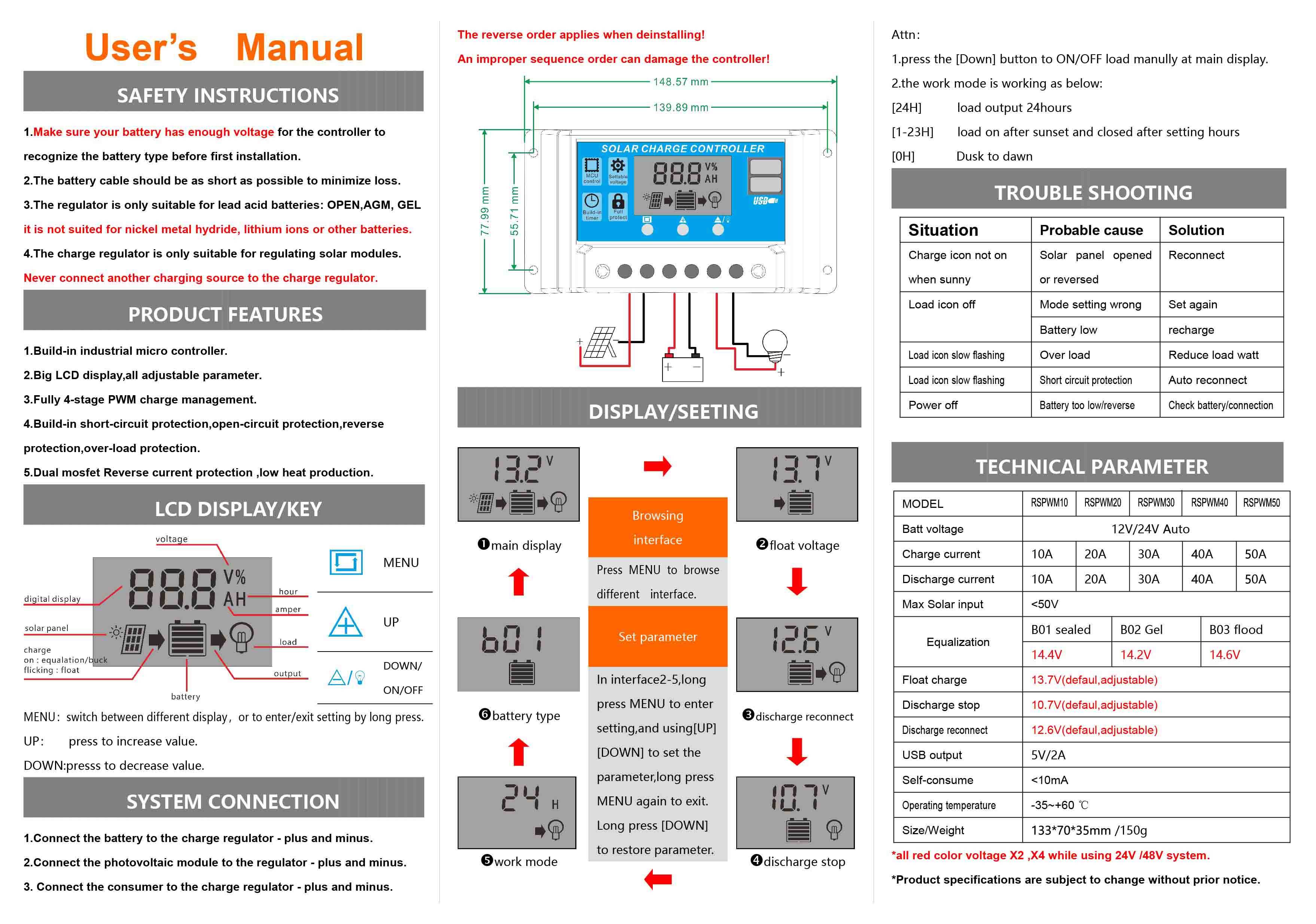 Контроллер заряда солнечной батареи инструкция. Контроллер Solar charge Controller. PWM Solar charge Controller. Солнечный контроллер Солар 30.