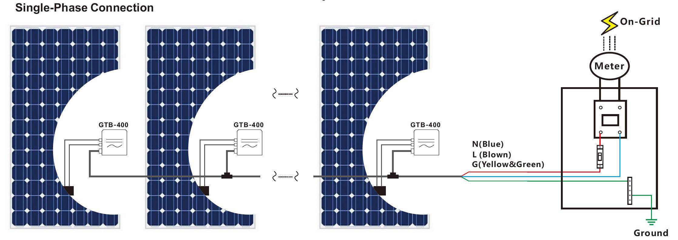 China On Grid Connected Micro Solar Power Inverter 400 Watt