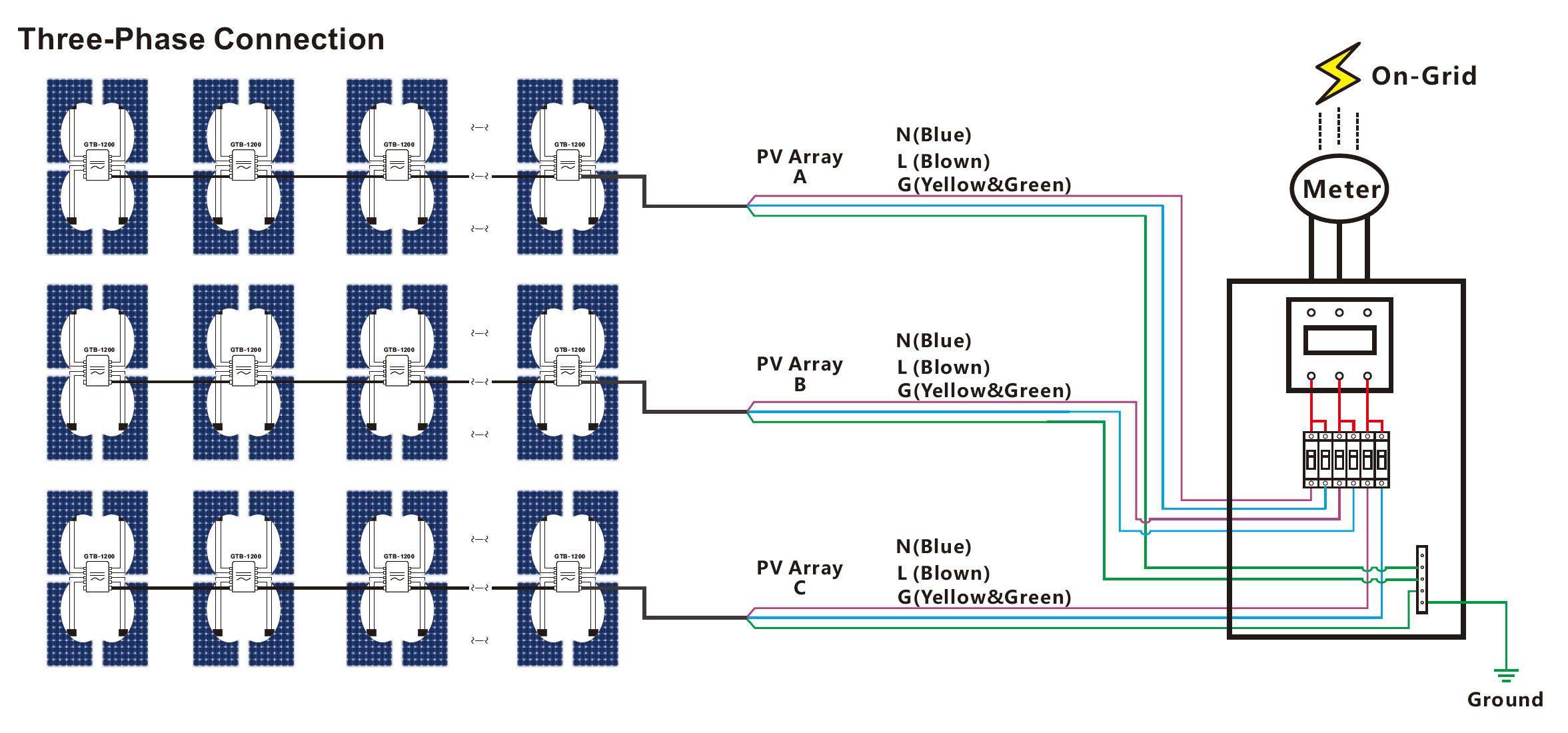 three phase connection
